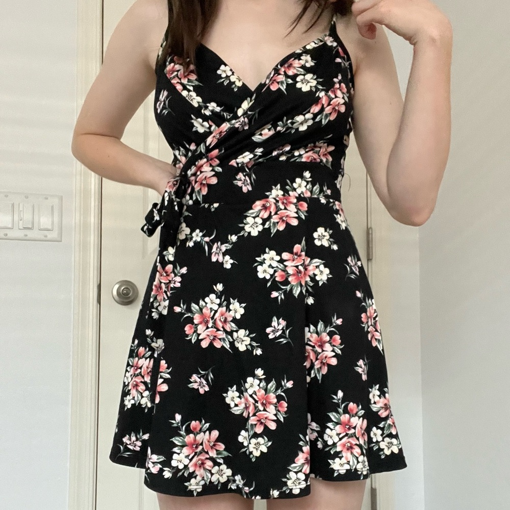 Windsor floral skater romper